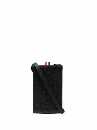 debossed 4-Bar crossbody phone holder