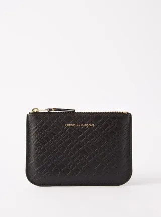 Embossed Leather Pouch