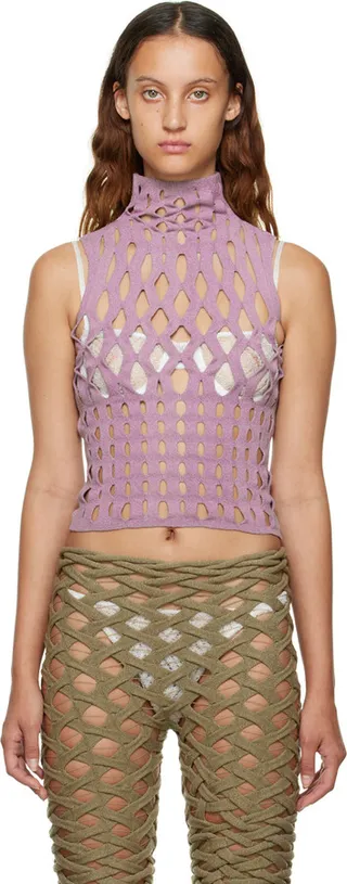 Isa Boulder Purple Nest Turtleneck