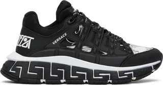 Versace Black & White Trigreca Sneakers