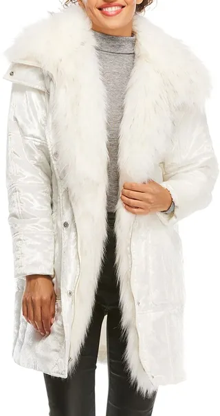 Frosted Velvet Puffer Jacket