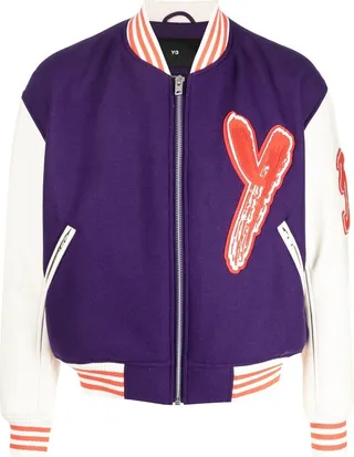 Graphic-Print Bomber Jacket