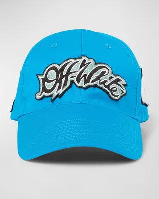 Mixed-Patch Logo Baseball Cap