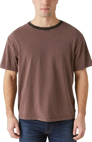 Eco Jersey Contrast Crewneck T-Shirt