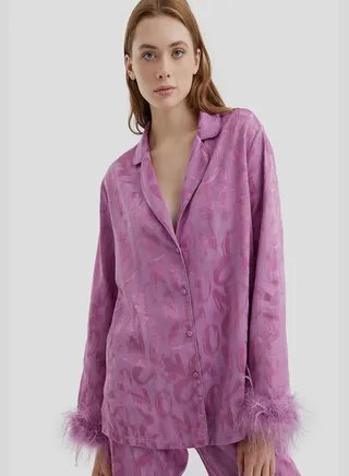 Printed Button Down Shirt