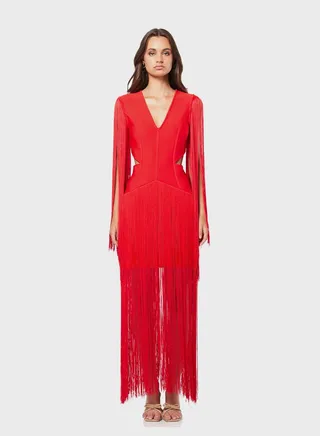 V-Neck Front Side Slit