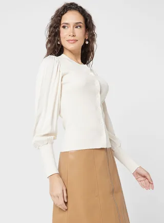 Button Detail Cardigan