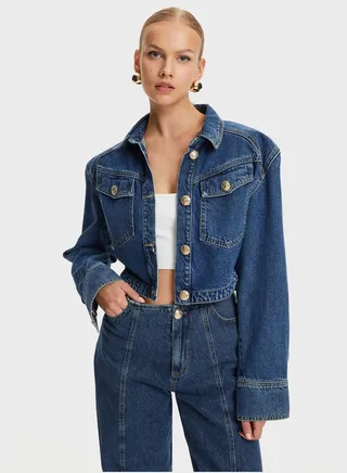 Pocket Detail Button Down Jacket