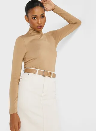 Long Sleeve Turtleneck Top