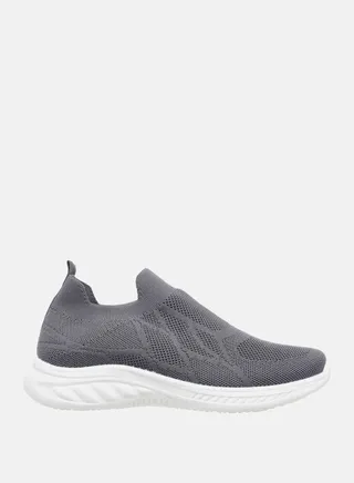 Textured Low Top Slip On Sneakers