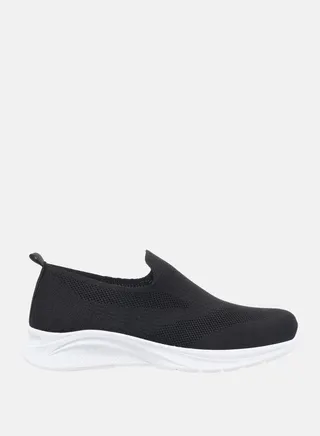 Textured Low Top Slip on Sneakers