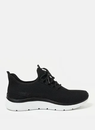 Mesh Textured Low Top Lace Up Sneakers