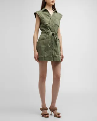 Jaxsyn Belted Mini Utility Dress