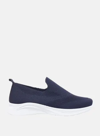 Textured Low Top Slip on Sneakers