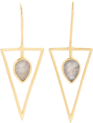 Minimalist Stone Drop Earrings