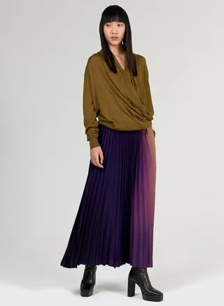 Hooded Wrap Detail Sweater