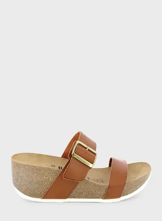 Newcastle Double Strap Wedge Sandals