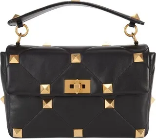 Large Roman Stud The Shoulder Bag in nappa with chain