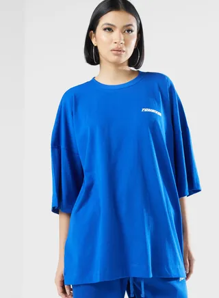 Exaggerated Racer Printed T-Shirt