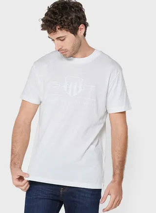 Slogan Crew Neck T-Shirt