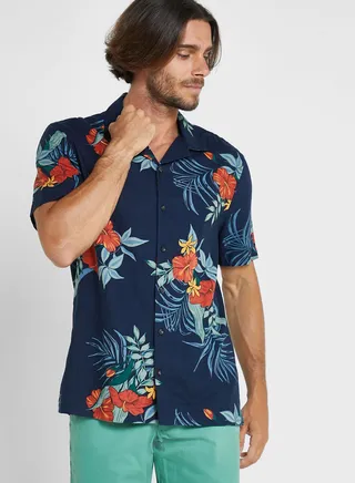 Floral Print Regular Fit Shirt