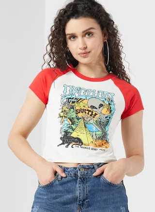 Ufollow Raglan Fitted T-Shirt