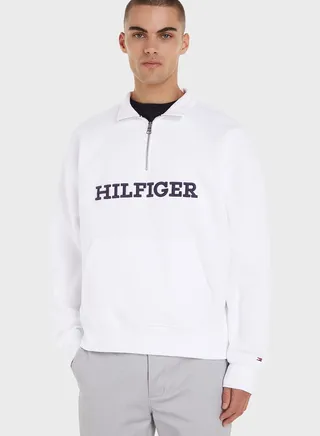 Logo Half Zip Sweatshirt