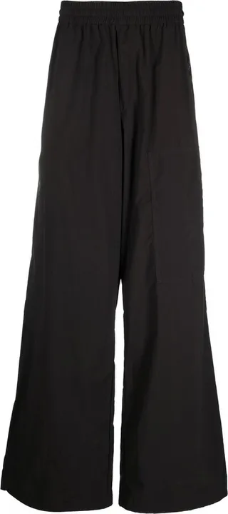 Logo Patch Wide-Leg Trousers