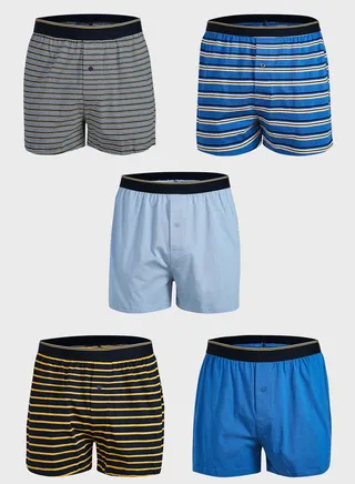 5 Pack Assorted Boxers