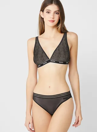 High Leg Mesh Detail Brief