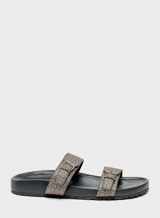 Double Strap Flat Sandals