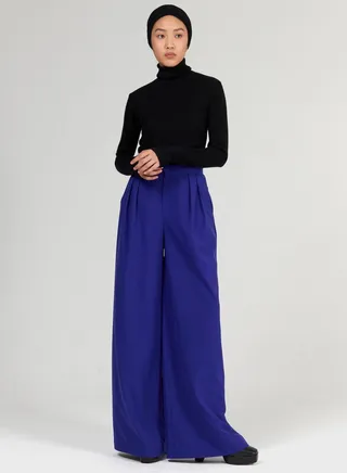High-Neck Fitted Sweater