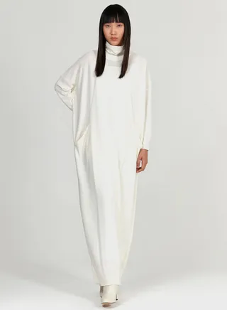 High-Neck Knitted Kaftan