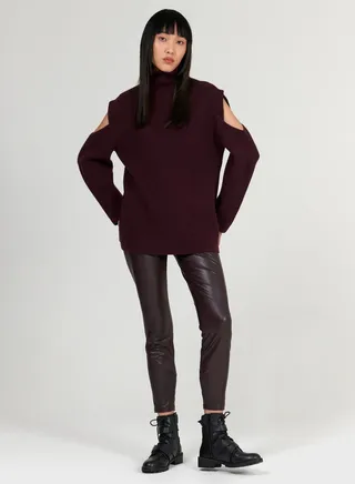 Sleeve Cut-Out Sweater