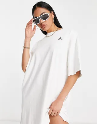 Nike Jordan Essentials T-shirt dress in white
