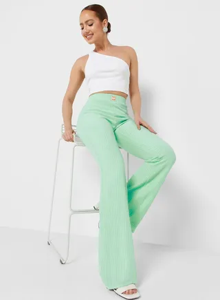 High Waist Flared Pants