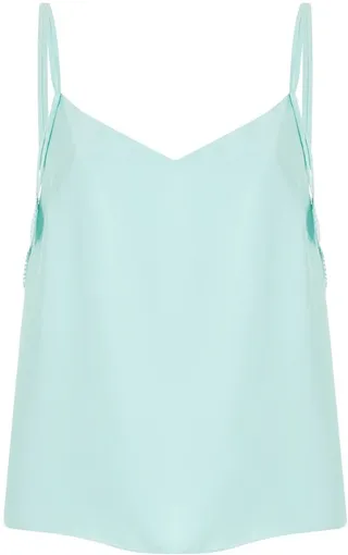 Leaf-Embellished Satin Camisole