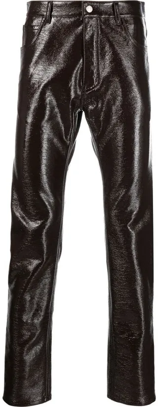 High-Shine Skinny Trousers