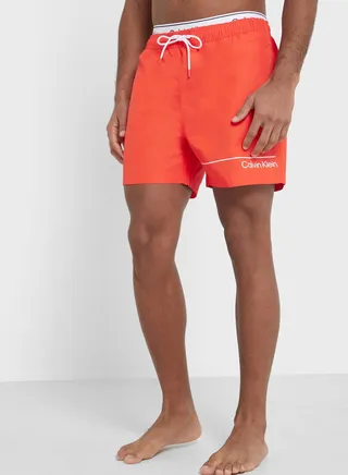 Medium Double Waistband Swim Shorts
