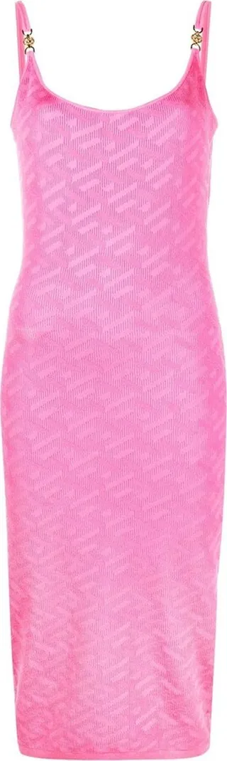 La Greca jacquard pencil dress