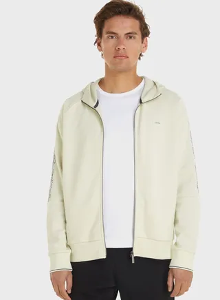 Logo Tape Raglan Zip Through Jacket