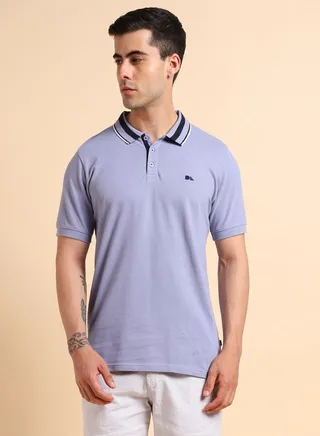 Contrast Tipping Collar Detail Slim Fit Polo