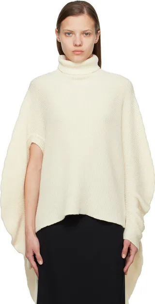 Issey Miyake Off-White Rhizome Turtleneck