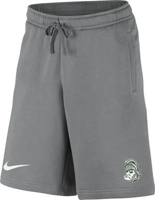 Michigan State Club Fleece Nike Men's College Shorts in Grey