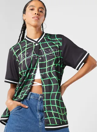 Retro Block Baseball T-Shirt