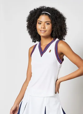 Dri-Fit Tennis Tank Top White