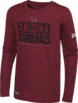 Men's New Era Cardinal Arizona Cardinals Combine Authentic Offsides Long Sleeve T-shirt