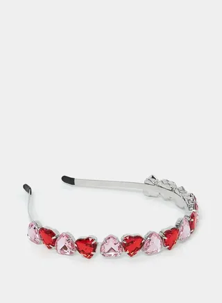Embellished Heart Design Headband