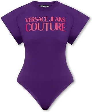 Versace Jeans Couture Logo-Printed Bodysuit