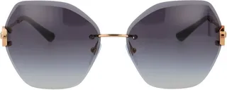 Bulgari Geometric Frame Sunglasses